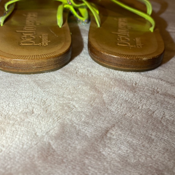 Pedro Garcia Swarvoski Crystal Yellow 
Strappy Thong
Sandal Sz 40 US 9.5 - Picture 9 of 14